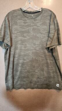 Zelos Mens Short Sleeve Camo Performance T-Shirt Moisture Wicking LT #656
